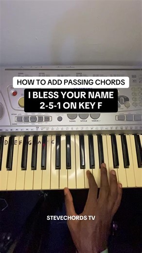 Piano Tutorial for F# Key with Passing Chords