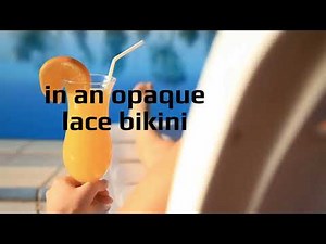 Lacey Poolside - G-String Lingerie Bikini with Opaque Lining