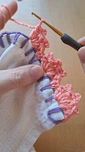 62K views · 76 reactions | It is very easy to knit crochet edge lace  #crochet #tutorial #pattern #howto #knit #edge #lace #fyp #viral | Beauty Tips | Facebook