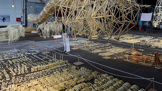 Wind-powered beach beasts of the Netherlands go on show in Delft