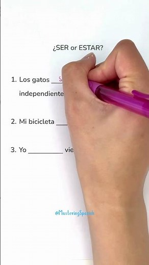 SER vs ESTAR quiz ✅ #spanishlessons #learnspanish #basicspanish