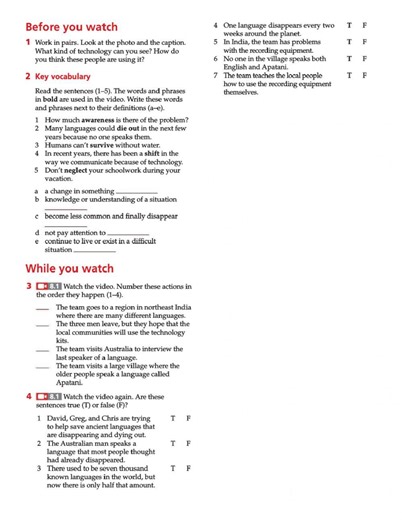 Video Lesson 8F worksheet