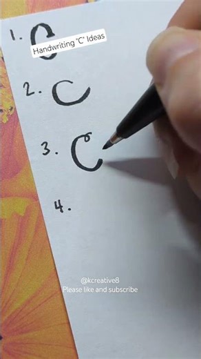 4 Handwriting C Ideas