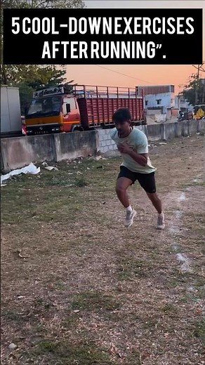 5 simple Warming down exercises after running 💪Stay injury free 🧘‍♂️#running #cooldown #workout #gym