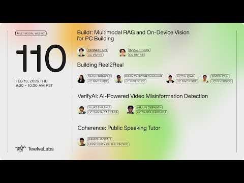 PC Building, Reel-to-Real, Misinformation Detection, and Speaking Tutor | Multimodal Weekly 110