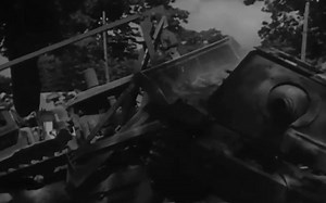 1944年“Brummbär”灰熊式突击炮在意大利被推下公路