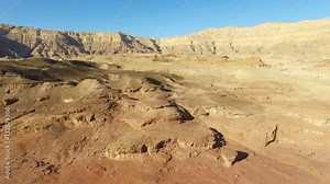 Timna park - Aerial footage of Timna park, including the Mushroom, surrounded by copper ore smelting sites from between the 14th and 12th centuries BCE