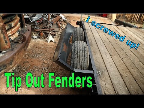 Building custom Tip Out fenders for my car trailer. Fabrication 101!