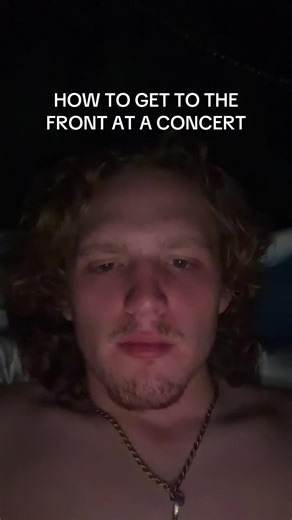 How to Get to the Front at a Concert