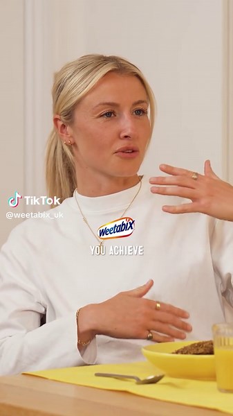 Leah Williamson Celebrates Epic Result with Weetabix