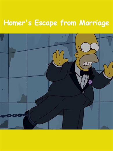 Homer's Wedding Day Disaster in The Simpsons
