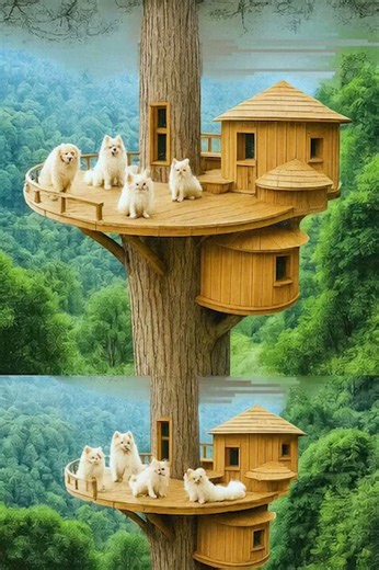 You won’t believe this dog treehouse adventure!
