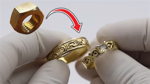 Craft Unique Couple Rings from a Hex Nut: Easy and Affordable Jewelry Tutorial