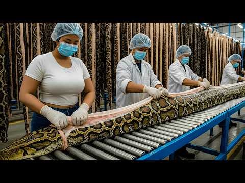【工場見学】巨大なヘビから高級革製品へ｜巨大工場で行われる驚きの製造工程