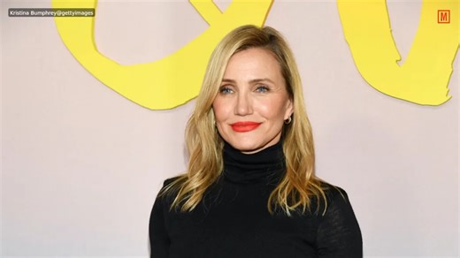 Cameron Diaz’s Fforme Dress Gets a Sheer Twist With High Neck Top
