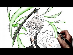 How To Draw Sanemi Wind Breathing | Step By Step | Demon Slayer