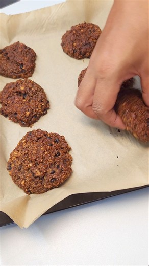Banana Oatmeal Cookies (100% Guilt-Free & Vegan) #Shorts #easyrecipes #healthysnacks