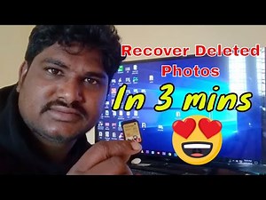 How To Recover Deleted Photos From Sd Card In Telugu 2019 | Sandisk Rescue pro Deluxe Recovery