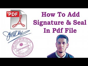 How to add signature & Seal in Foxit pdf editor | sign PDFs with Foxit PDF Reader