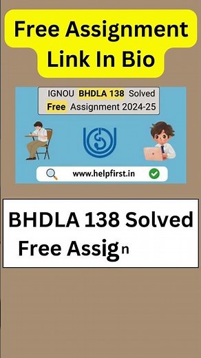 IGNOU BHDLA 138 Solved Free Assignment 2024-25 #ignou #helpfirst
