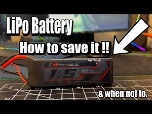 How to Revive a LIPO Battery Safely -& when not to.