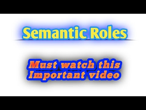 Semantic roles | Theme, agent , experiencer, location, source | Concepts