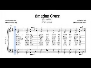 Amazing Grace SATB Sheet Music for Choir Soprano, Tenor, Alto, Baritone