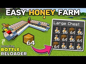Minecraft Honey Farm EASY / 1.19 (with Bottle Re-Loader)