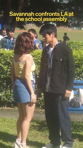 ABS-CBN Films, Star Cinema on Instagram: "Savannah confronts LA at the school assembly | Behind the Scenes | 'Love You So Bad' Savannah (Bianca de Vera) causes a scene at a school assembly where she sees LA (Dustin Yu) with another girl. Vic (Will Ashley) goes to her rescue after LA berates her. #BiancaDeVera #WillAshley #DustinYu #LoveYouSoBad #reels"