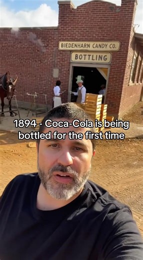 TIME TRAVELERS VLOG - 1894 Coca-Cola is being bottled for the first time #cocacola #mysteryaiman #timetravel #viraltiktok #vlog