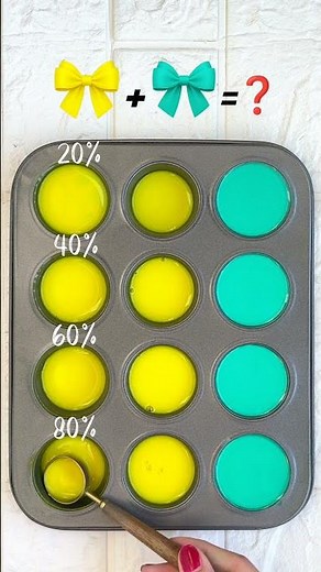 "From Yellow to Aqua: Playing with Fresh Tones" 🌊💛💚 #colormixing #colormix #colorpalette #artshorts