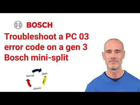 Troubleshoot a PC 03 error code on the Bosch Generation 3 Mini-Split