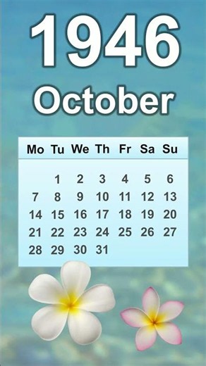 October 1946 Calendar