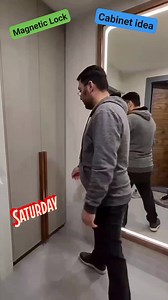 1.9M views · 8.7K reactions | Cabinet idea, using magnetic lock. Concealed key. Cabinet handle with dual purpose. Very Good idea #concreteformedblocks #fbreels #reelsfb #houseandlotforsaleph #HouseAndLotForSale #construction #architechture #constructionlife #everyone | Concrete Formed Blocks | Facebook