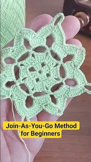How to Crochet an Easy Lace Round table runner: Join-As-You-Go Method for Beginners