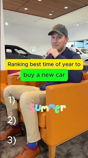 Ranking top three times a year to buy a car