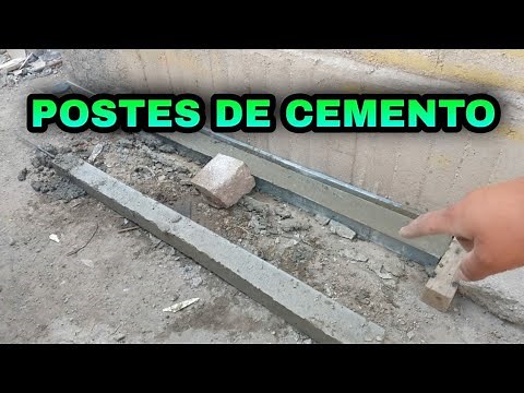 COMO HACER POSTES DE CEMENTO PARA DELIMITAR AREAS
