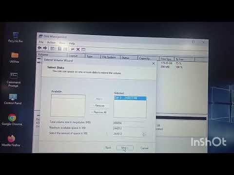 #hp #dell #Asus #lenovo laptop cmd (diskmgmt.msc ) extended volume kaise kare