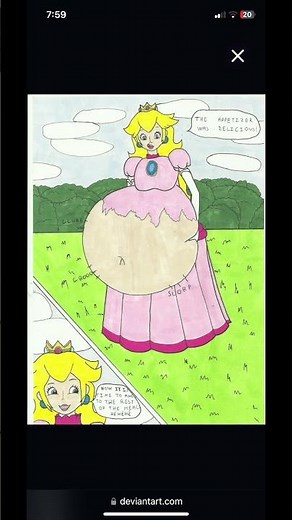 Princess peach huge belly?! #mario #princess peach huge belly