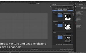 iBlender中文版插件Channel Packer 教程Blender 通道打包蒙版贴图生成器插件Blender