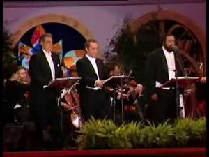 Los Tres Tenores, Jose Carreras, Placido Domingo, Luciano Pavarotti Paris 1998 concert