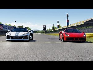 Chevrolet Corvette C8 Z06 3LZ Coupe 2023 vs Ferrari 488 GTB at Monza Full Course