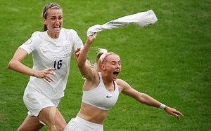 Why footballers get a yellow card for taking their shirts off after Chloe Kelly's celebration
