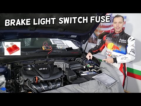 KIA OPTIMA BRAKE LIGHT SWITCH FUSE LOCATION REPLACEMENT, BRAKE LIGHTS NOT WORKING