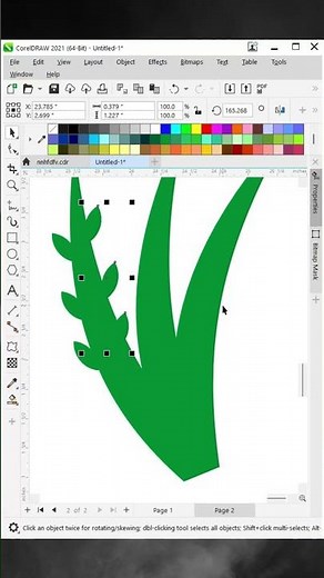 Flower Design In Corel Draw