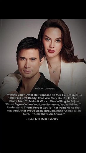 Catriona Gray has opened up for the first time about her past relationship with actor Sam Milby in an interview with Karen Davila, sharing what led to their breakup. According to Catriona, a turning point came months after their engagement when Sam realized he wasn’t ready for the level of commitment they initially believed they shared. “There was a point in our relationship where he just realized that he wasn’t ready to take it to the stage of commitment that we thought we were on because he pr