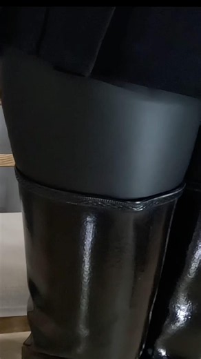 ACQUO Black Boots Close-Up