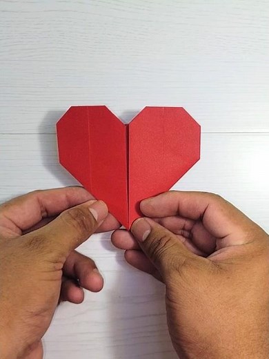 Cómo hacer un Corazón de papel fácil ❤️ | Origami paso a paso #origamifacil #parati #origami