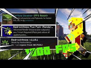 How To Boost FPS In Minecraft PE 1.18 (Optifine) (MCPE)(Bedrocktimize) Best FPS Booster Texture Pack