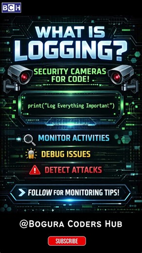 What Is Logging? The Security Camera of Your Code! | Why Hackers Hate Good Logging Systems |Security